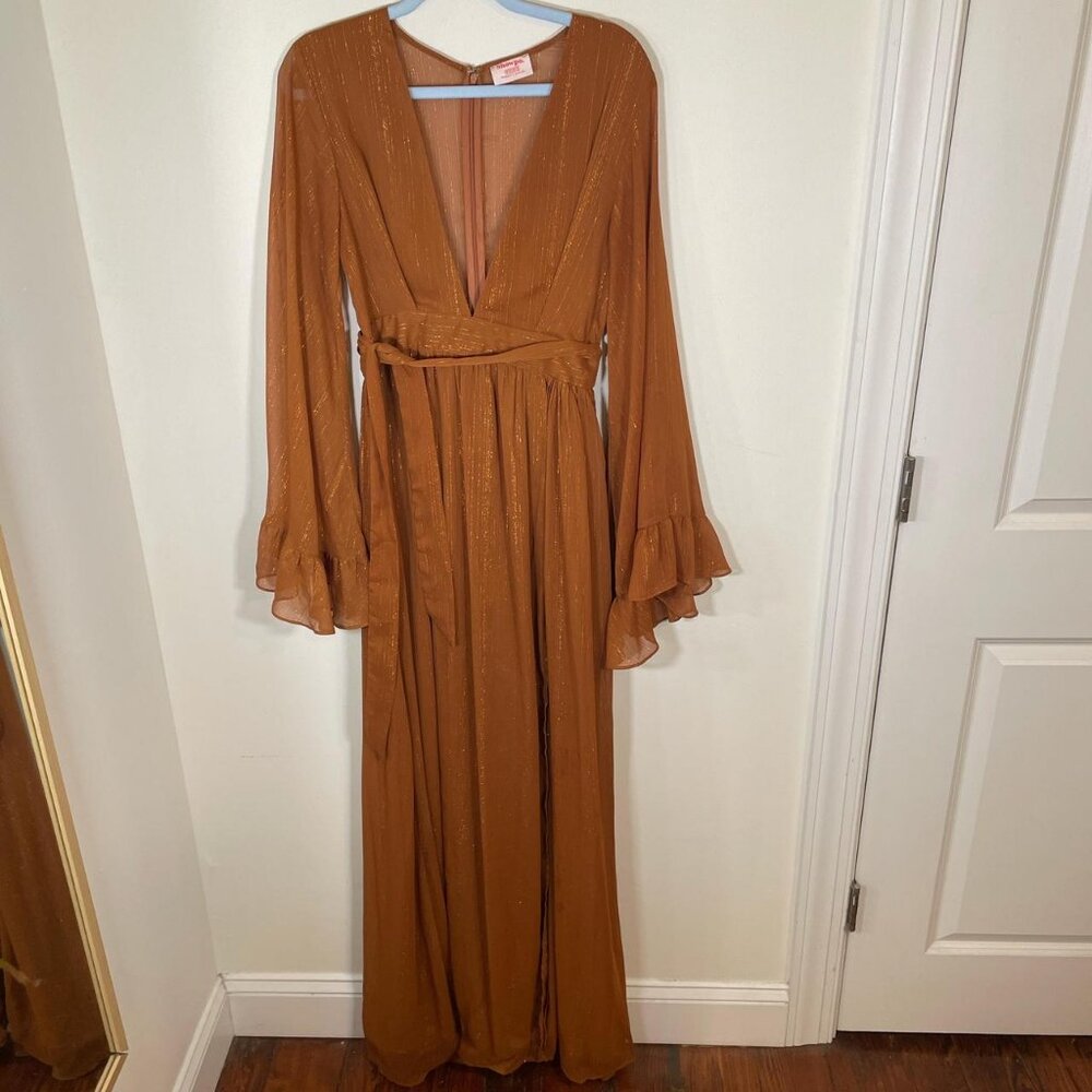 Showpo Dangerous Woman Maxi Dress in Rust